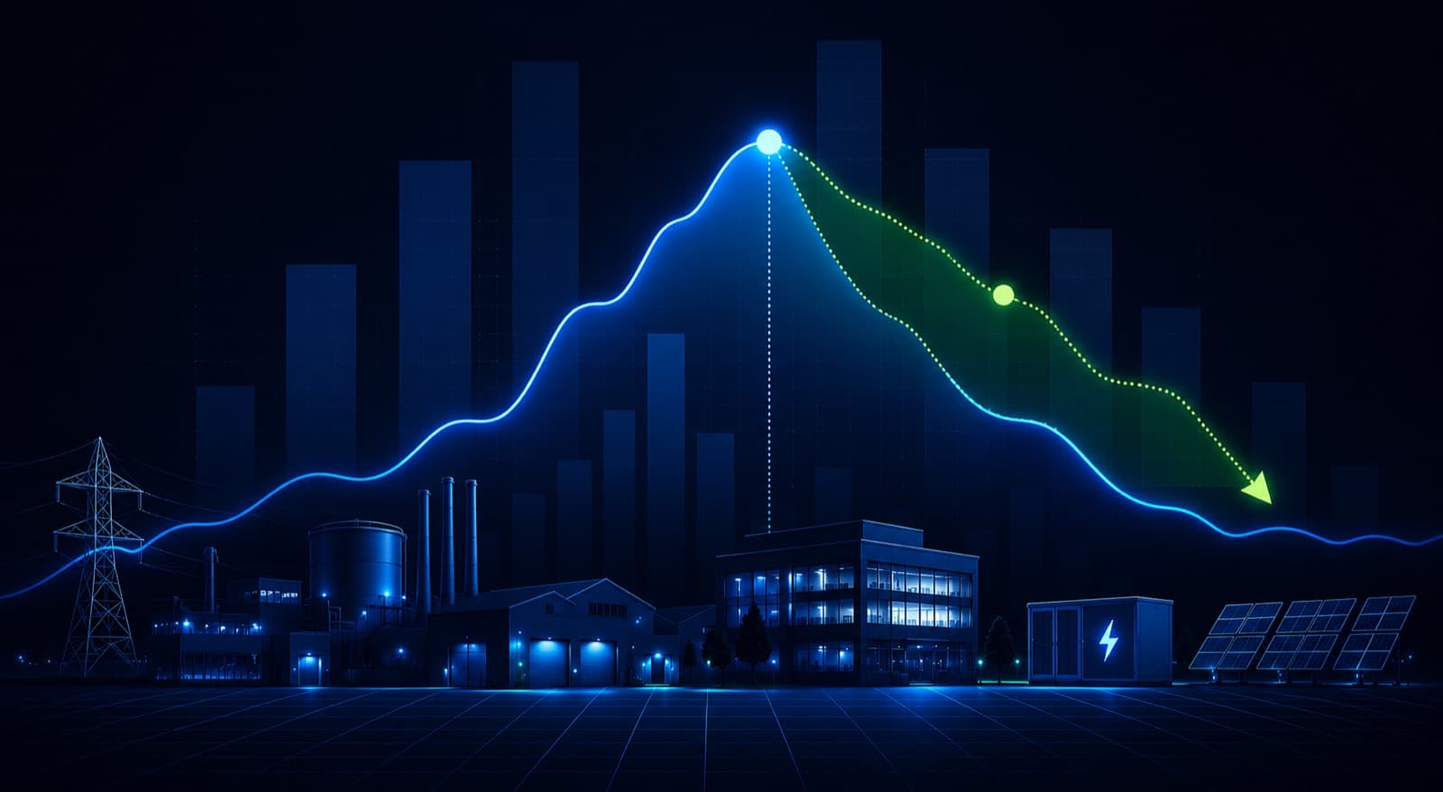 Peak demand reduced into savings across an industrial energy portfolio